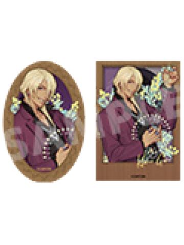 牙琉响也徽章拍立得套组-花卉系列