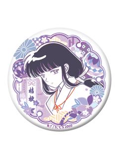 桔梗(剪影)圆形双闪徽章-花鸟风月二期系列