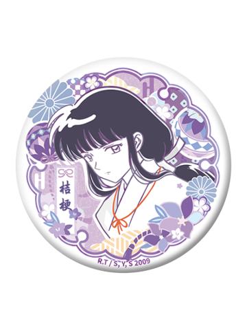 桔梗(剪影)圆形双闪徽章-花鸟风月二期系列