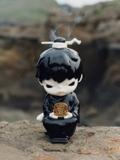 异色-阴阳陶瓷香炉-资料图