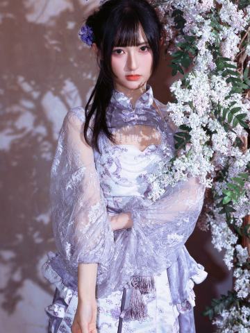 叶知恩 云纹笼纱