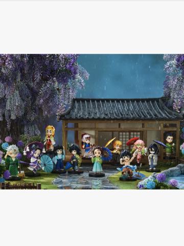 鬼灭之刃官方梅雨系列Q版手办