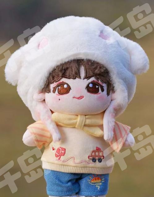 王橹杰棉花娃娃luk TF FAMILY TF四代家族王橹杰Luk棉花娃娃，20cm软萌公仔新年节日礼物_棉花娃娃_