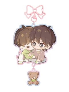 喻繁&陈景深Q版亚克力挂件-怕怕系列