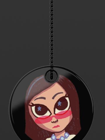 快闪卡通钥匙扣 书