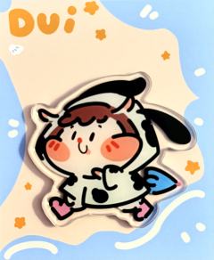 gogo雨衣堆冰箱贴-资料图