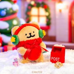 圣诞毛绒挂件金毛