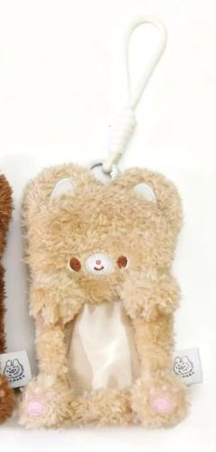 KUMARU毛绒卡包（米黄色）