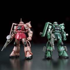 HGUC 夏亚专用扎古II&量产型扎古II THE ART OF GUNDAM OSAKA 金属色版-资料图