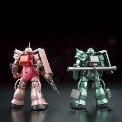 HGUC 夏亚专用扎古II&量产型扎古II THE ART OF GUNDAM OSAKA 金属色版-资料图