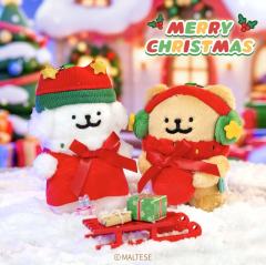 圣诞毛绒挂件马尔济斯-资料图