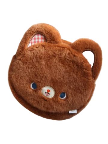 KUMARU毛绒挎包（棕色）