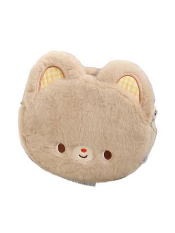 KUMARU毛绒挎包（米黄色）