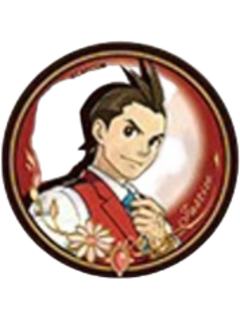 王泥喜法介浮雕徽章-谷子熊快闪系列