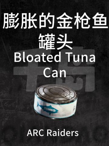 膨胀的金枪鱼罐头