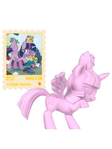 紫悦公主A(彩虹款)摆件-魔法橡皮人偶系列第2弹