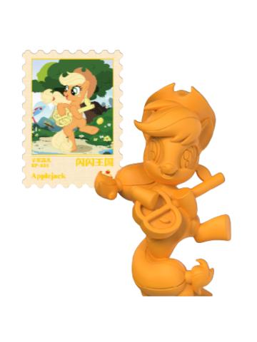 苹果嘉儿B(彩虹款)摆件-魔法橡皮人偶系列第2弹