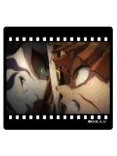 我妻善逸&狯岳1胶片透卡-无限城dining三期抽赏系列