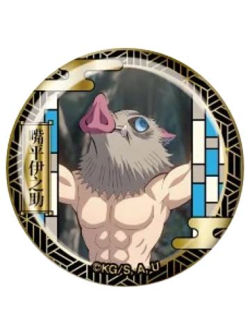 嘴平伊之助B雕金徽章-EAKi柱训练篇系列