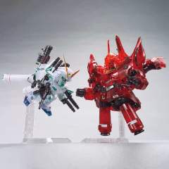 SD高达 BB战士 全装备独角兽高达&新吉翁号 高达基地限定 彩色透明版-资料图