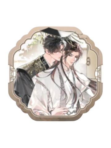 墨燃&楚晚宁立绘杯垫（红莲卧香款）-萌果酱谷子咖啡联动主题Cafe