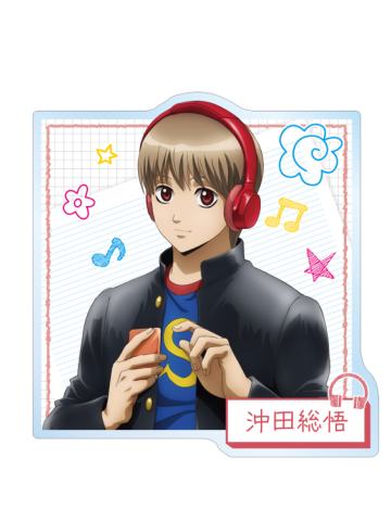 冲田总悟亚克力徽章-3年Z组银八先生耳机系列