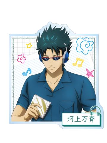 河上万齐亚克力徽章-3年Z组银八先生耳机系列