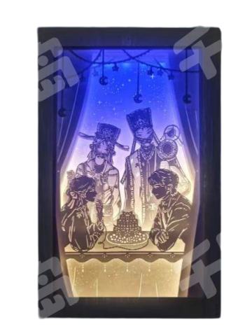 光影纸雕艺术灯-逢她系列