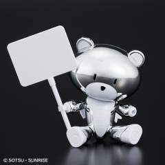 HGPG 高达基地限定 小熊霸（银色）&标语牌-资料图