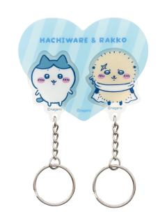 小八&海獭钥匙扣-双人爱心系列