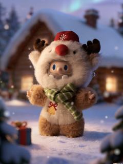 鲁道夫搪胶毛绒挂件-资料图