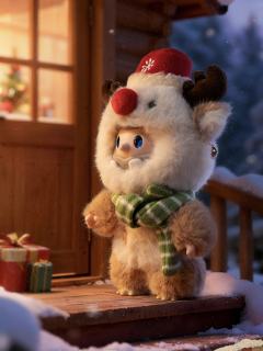 鲁道夫搪胶毛绒挂件-资料图