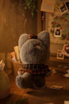 骨头侦探搪胶毛绒公仔-资料图