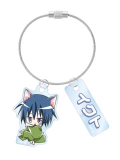 月咏几斗挂件-Q版和服钢丝圈钥匙扣