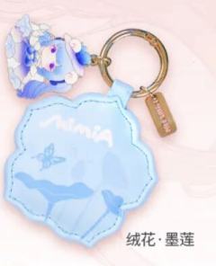 H韵-芳华挂件-绒花·墨莲款