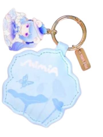 H韵-芳华挂件-绒花·墨莲款