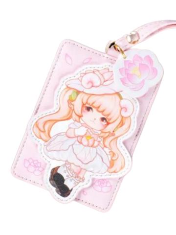 G韵-芳华卡包-绒花·睡莲款