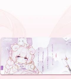 E韵-执伞听雨鼠标垫-纸伞·竹影款