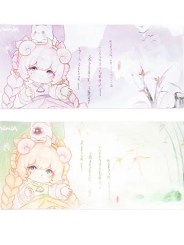 E韵-执伞听雨鼠标垫-纸伞·梦香款