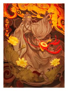 白灵淼食运图鉴收藏画-必胜客联动系列