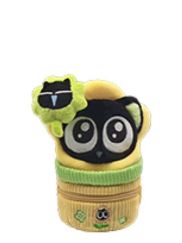 罗小黑(隐藏款)毛绒挂件-罗小黑小包系列