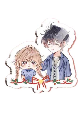 段嘉许&桑稚Q版冰箱贴-双旦礼遇季系列