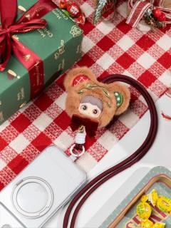 幸运铃铛毛绒手机挂链