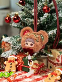 幸运铃铛毛绒手机挂链-资料图