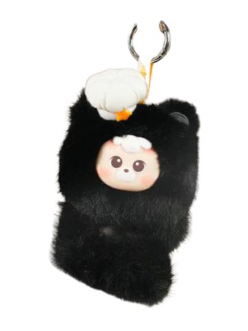 黑巧主厨小熊Tangle毛绒挂件