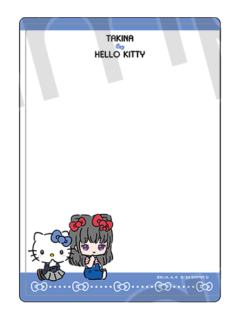 井上泷奈mini角色卡套-KITTY系列