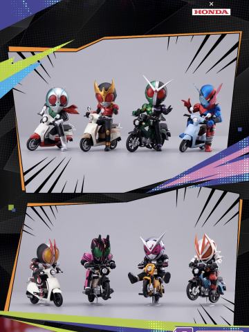 万代假面骑士×HONDA盲盒BNFQ系列联名本田摩托车