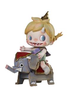 纸箱上的大象骑士