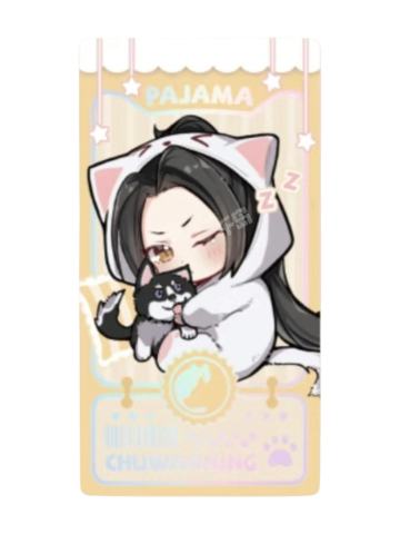 楚晚宁迷你镭射小票（睡衣款）-萌果酱谷子咖啡联动主题Cafe