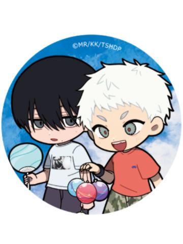 辻中佳纪&忌堂光1Q版徽章-夏日祭系列